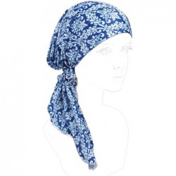 Skullies & Beanies Women's Chemo Hat Pre Tied Turban Head Scarves Headwear Beanie Coverings Summer - A - CA18HGHCDCL $20.35