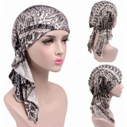 Skullies & Beanies Women's Chemo Hat Pre Tied Turban Head Scarves Headwear Beanie Coverings Summer - A - CA18HGHCDCL $18.57