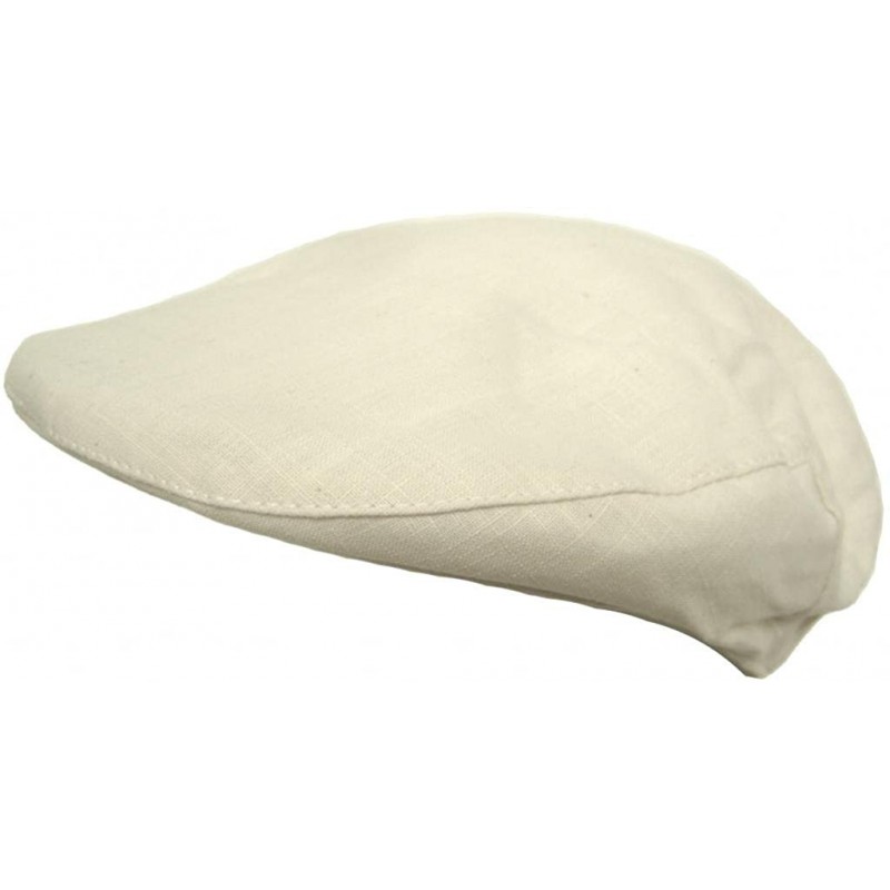 Newsboy Caps Cotton Ivy Scally Cap Lightweight Summer Hat - Natural - C711K5YGQ2T $28.64