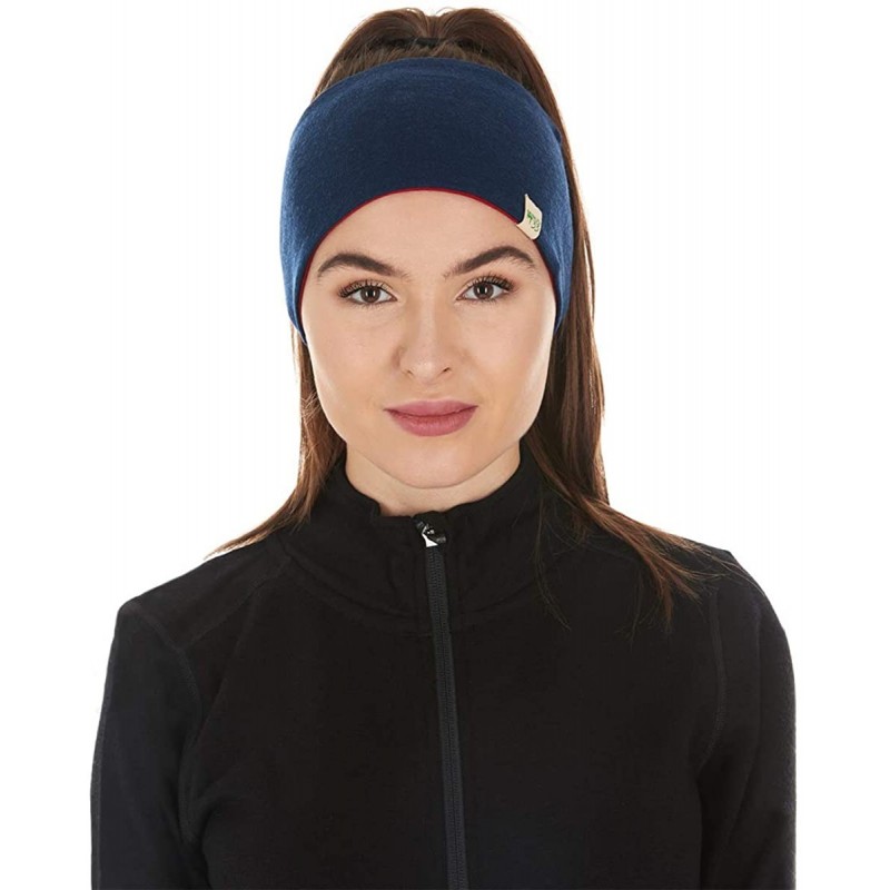 Cold Weather Headbands Reversible Headband - Navy-True Red - C012NRHWE1O $29.18