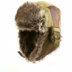 Bomber Hats Unisex Winter Trapper Hat Faux Fur Windproof Ushanka Russian Hunting Hat Outdoor Ski with Ear Flap - 67191beige -...