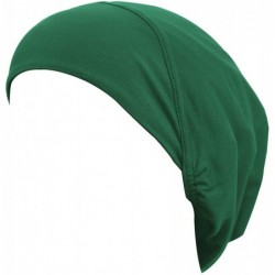 Skullies & Beanies Cotton Beanie Snood Large Hijab Chemo Cap - Forest Green - CW180Q8NLHX $24.87