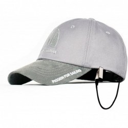 Baseball Caps Men's Sailing Cap for Men Women UV Race Hat with Retainer Clip - Grey - CM18L0SQ3HD $18.97