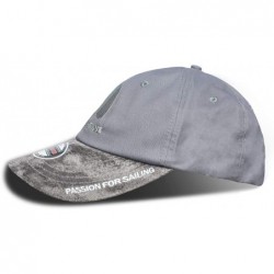Baseball Caps Men's Sailing Cap for Men Women UV Race Hat with Retainer Clip - Grey - CM18L0SQ3HD $19.22