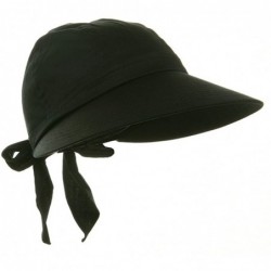Sun Hats Solid Large Peak Hats-Black W40S32F - CC111CSM1RL $23.28