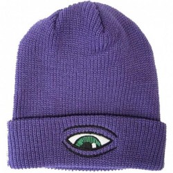 Skullies & Beanies Mens Sect Eye Dock Beanie Hats - Purple - CH11M0Z4KDN $31.82