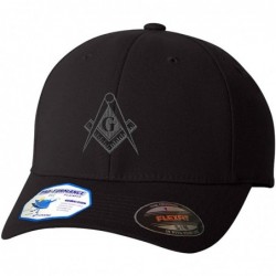 Baseball Caps Mason Gray Thread Flexfit Adult Pro-Formance Hat Black Large/X-Large - C4184SW7IHK $48.71