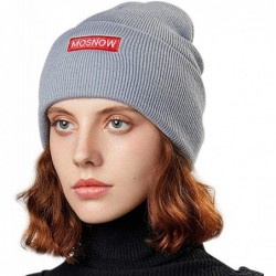 Skullies & Beanies 50% Wool Short Knit Fisherman Beanie for Men Women Winter Cuffed Hats - 6-light Grey - CG18Z3534LH $15.64